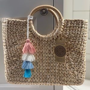Rectangular Rattan Handbag
